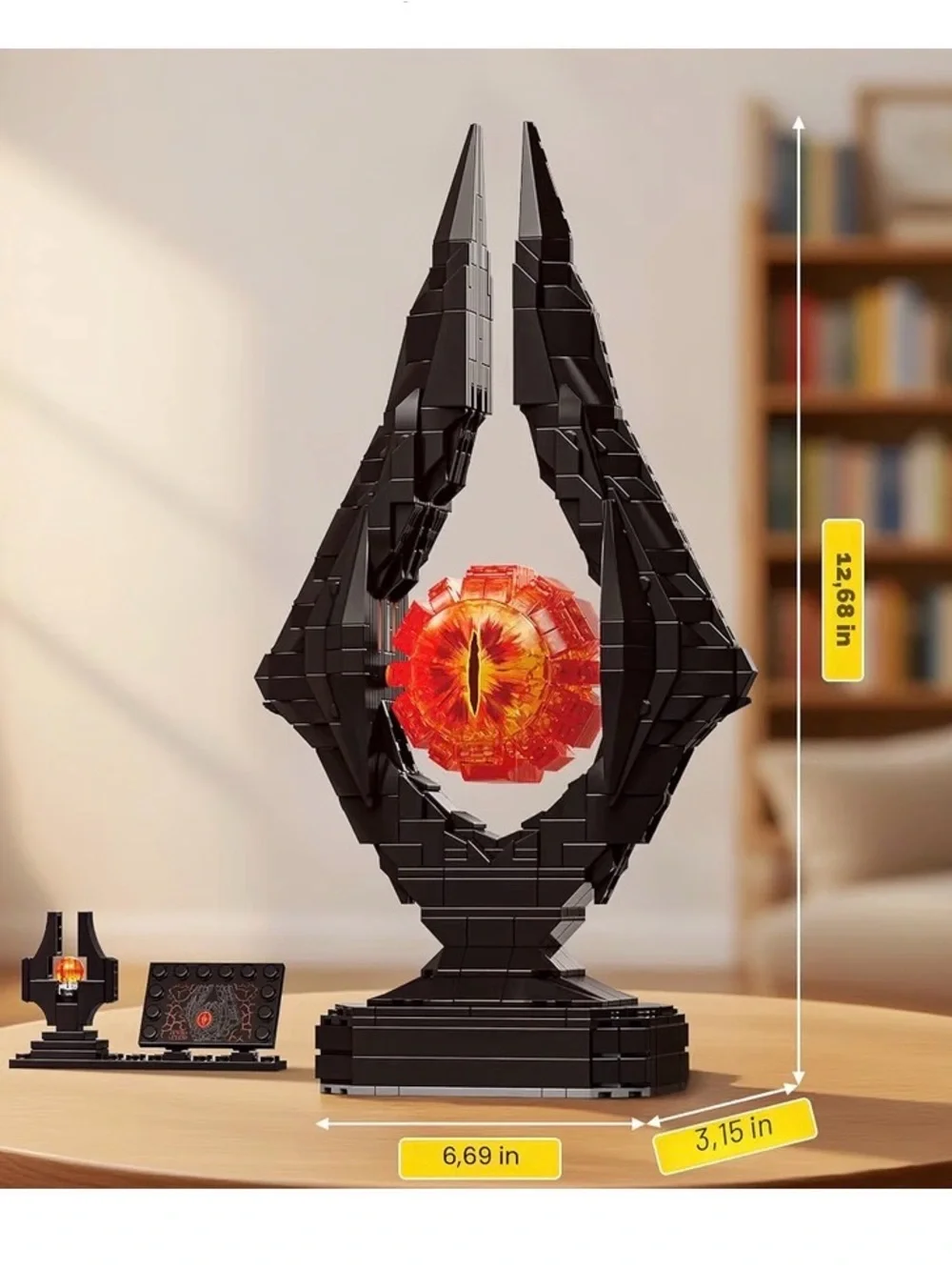 BeepZipp Lord eye towel building set with rotatable flaming eye build